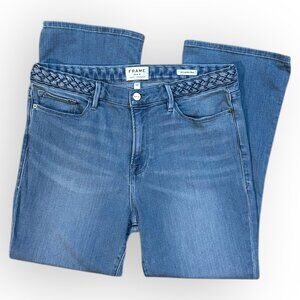 FRAME Denim Le Crop Mini Boot Light Wash Jeans